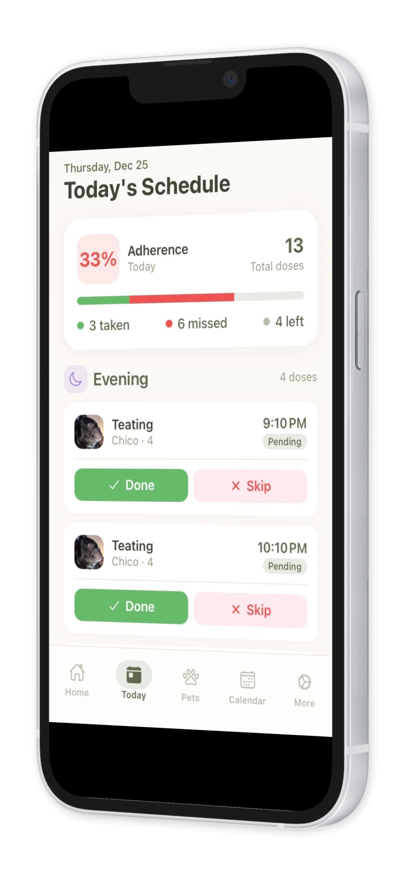 PillPaw app reminder settings
